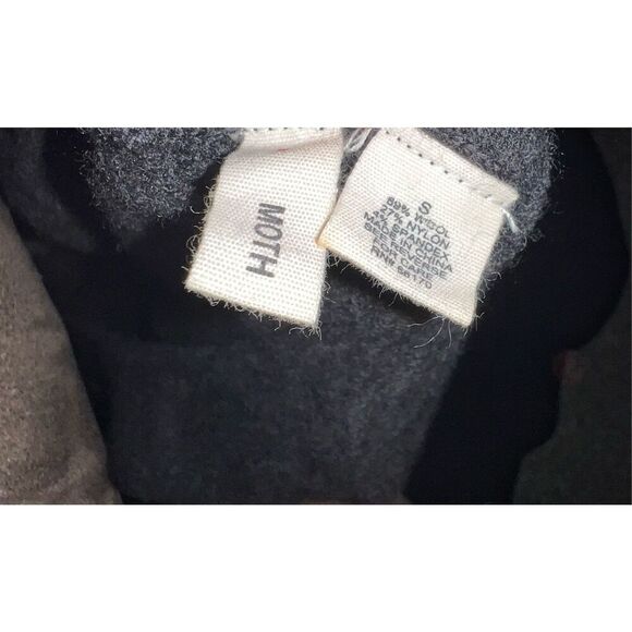 Anthropologie Moth dress sz s Sleeveless Round Neck Dark Academia Monochrome Emo - Picture 4 of 4